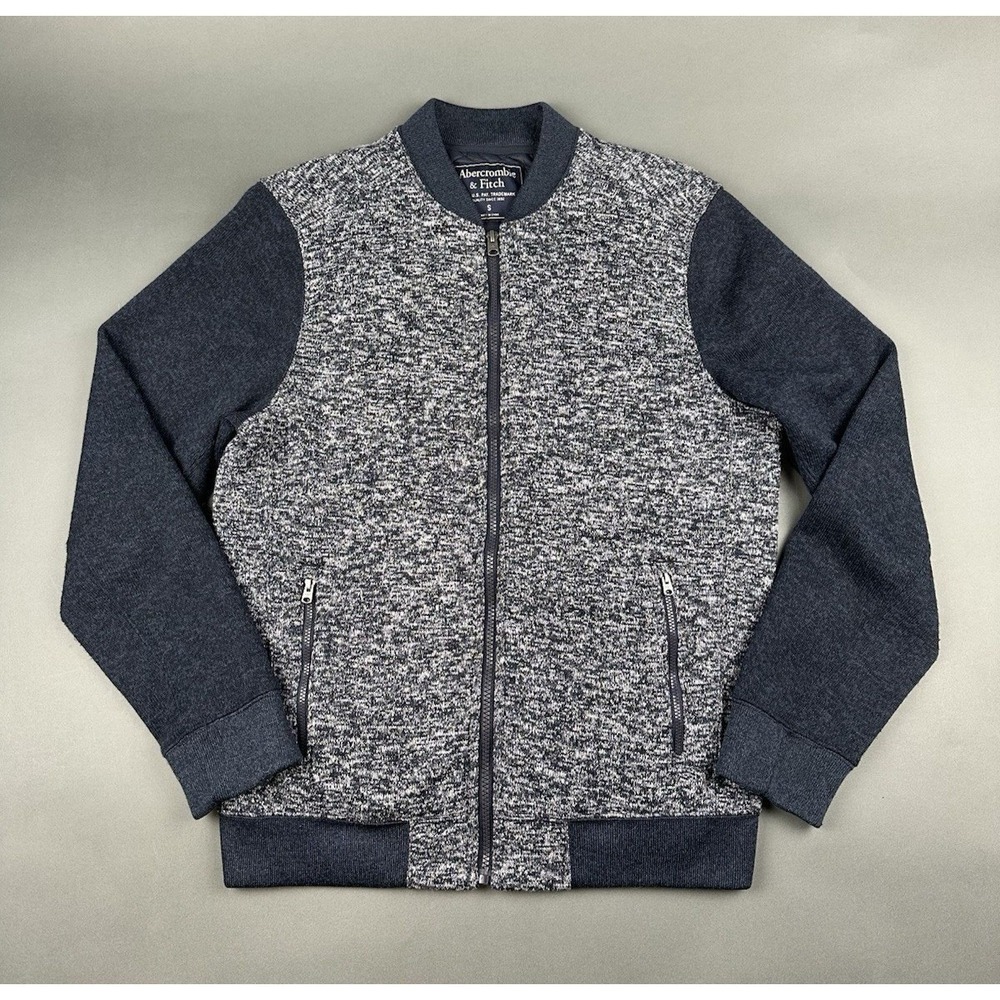 Abercrombie Fitch Jacket Men's S Bomber Varsity Insulated Quilted Blade Collar
